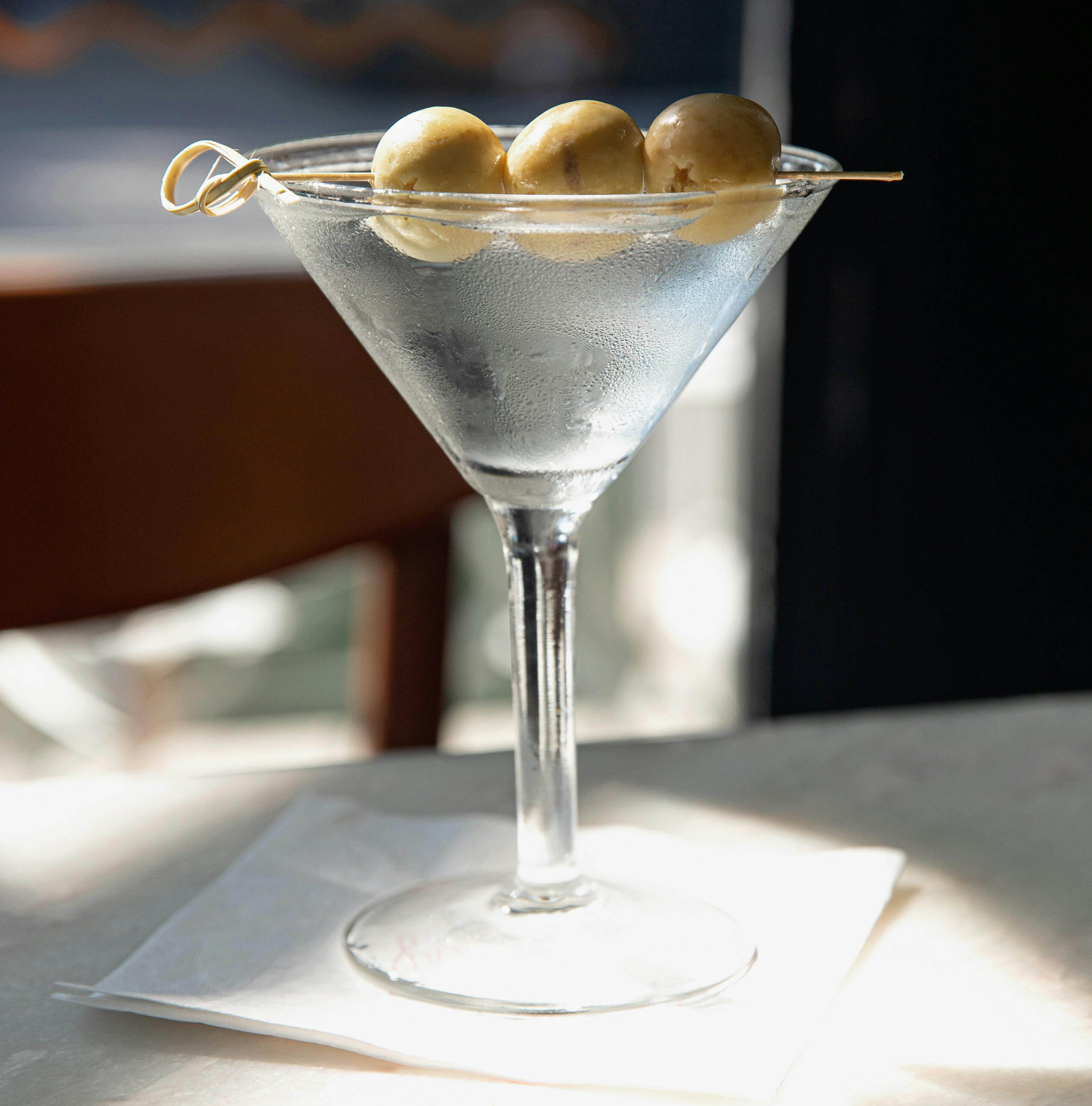 Dirty Martini from La Pecora Bianca in the Meatpacking District, NYC