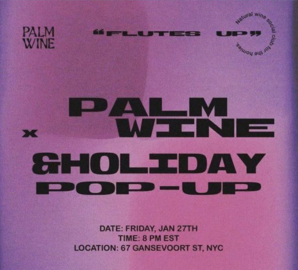 PALM WINE POP UP - Meatpacking