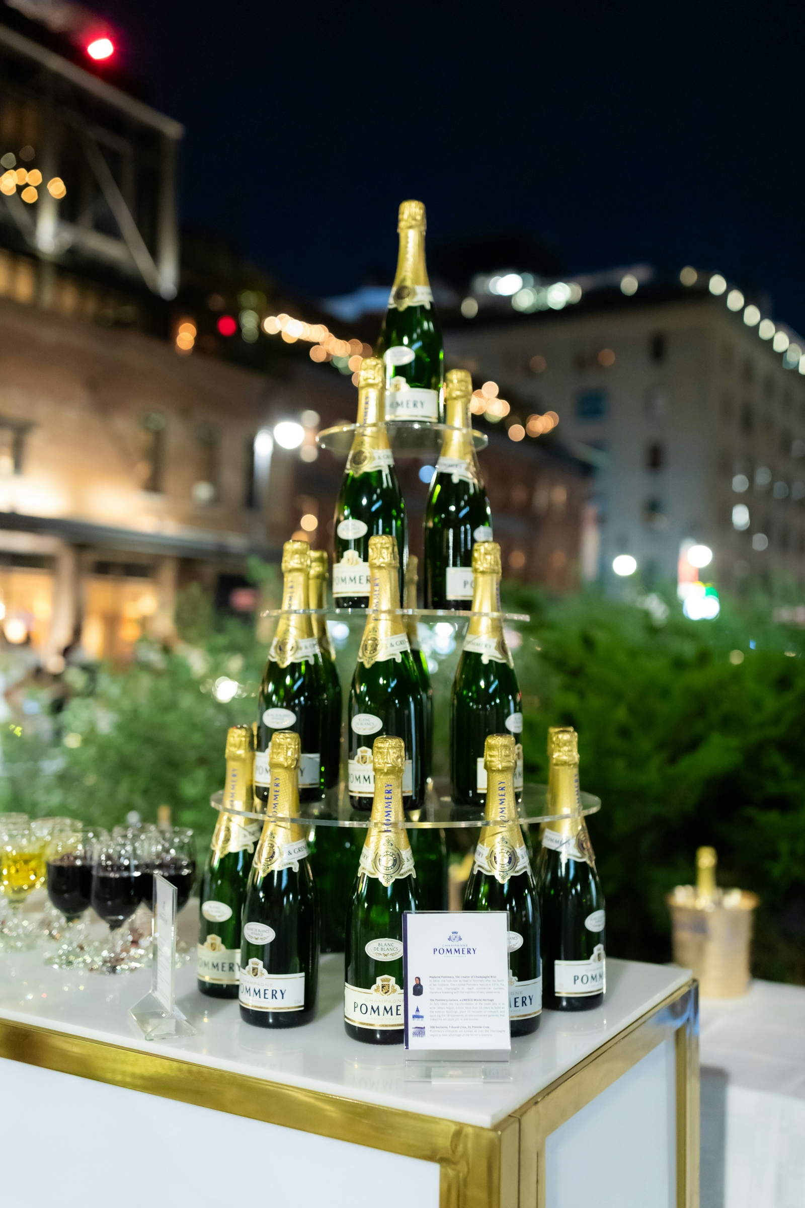 Champagne Tower in The Meatpacking District